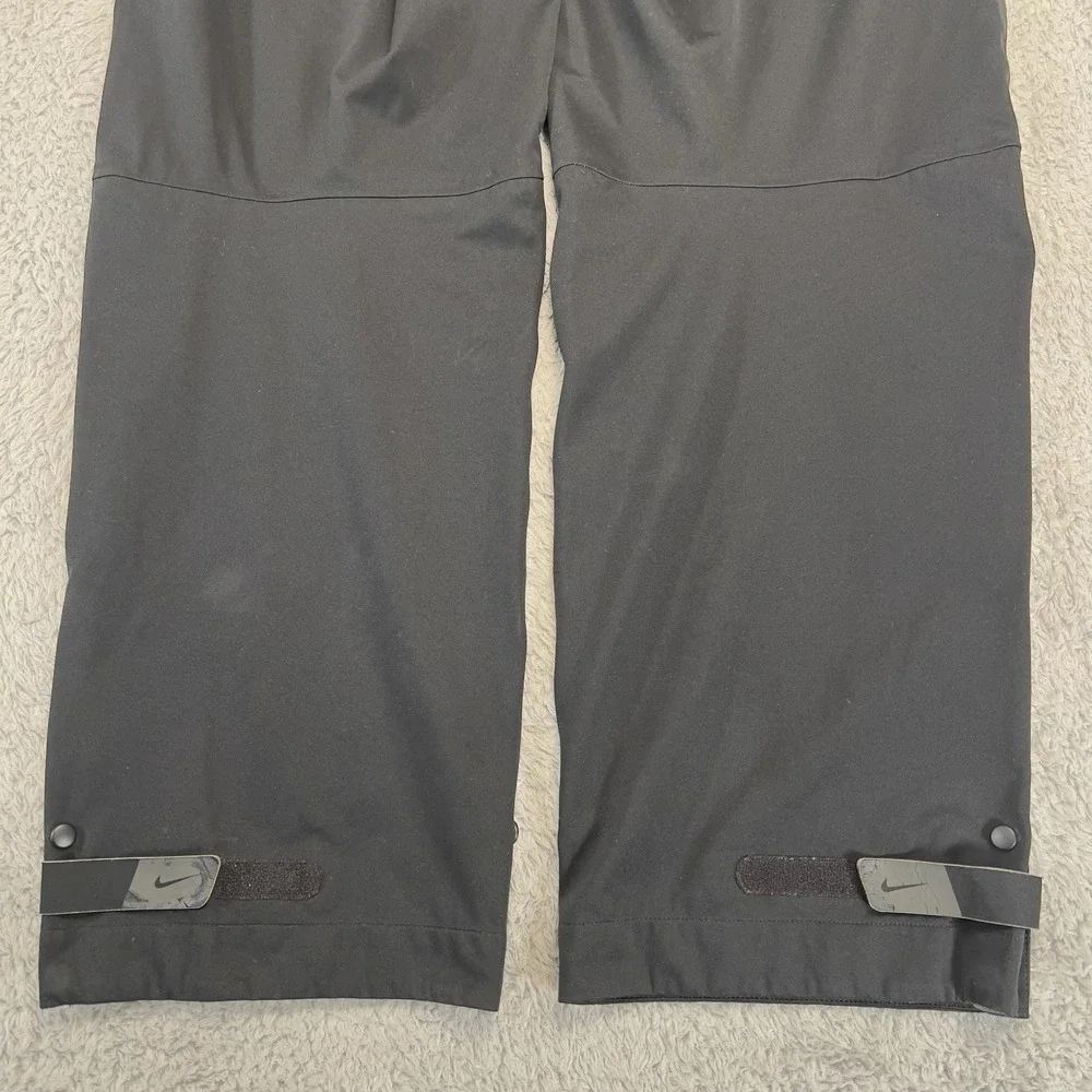 Nike Golf Storm Fit Rain Pants Mens L Black Waterproof Windproof Zip Cuff 267354